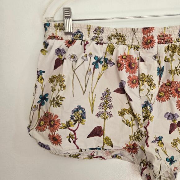 Anthropologie Dolphin Boxer Shorts Botanical Floral Elastic Waist Women Medium - Picture 6 of 12